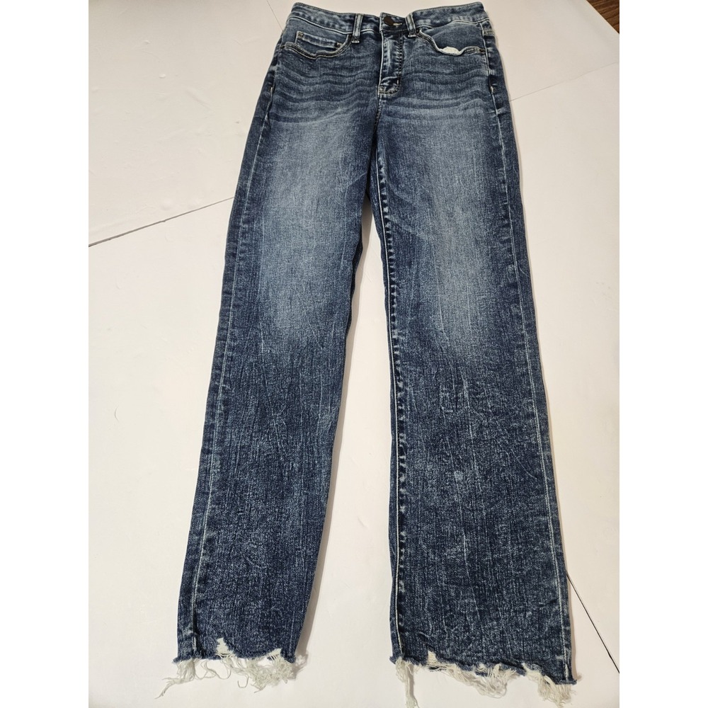 Buckle BKE Denim "Billie" Slim Fit High Rise Cropped Straight Jeans 26 × 27 Inch